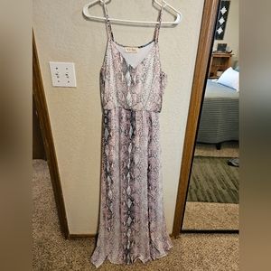 Snake Skin Romper Dress